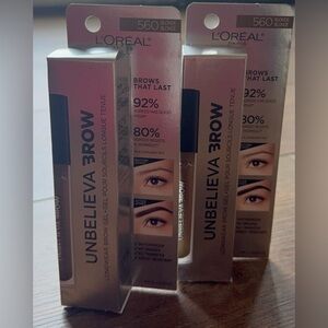 Unbelieva-Brow Loreal Paris Longwear Brow Gel - Brown (2 pack) 560 Blonde.